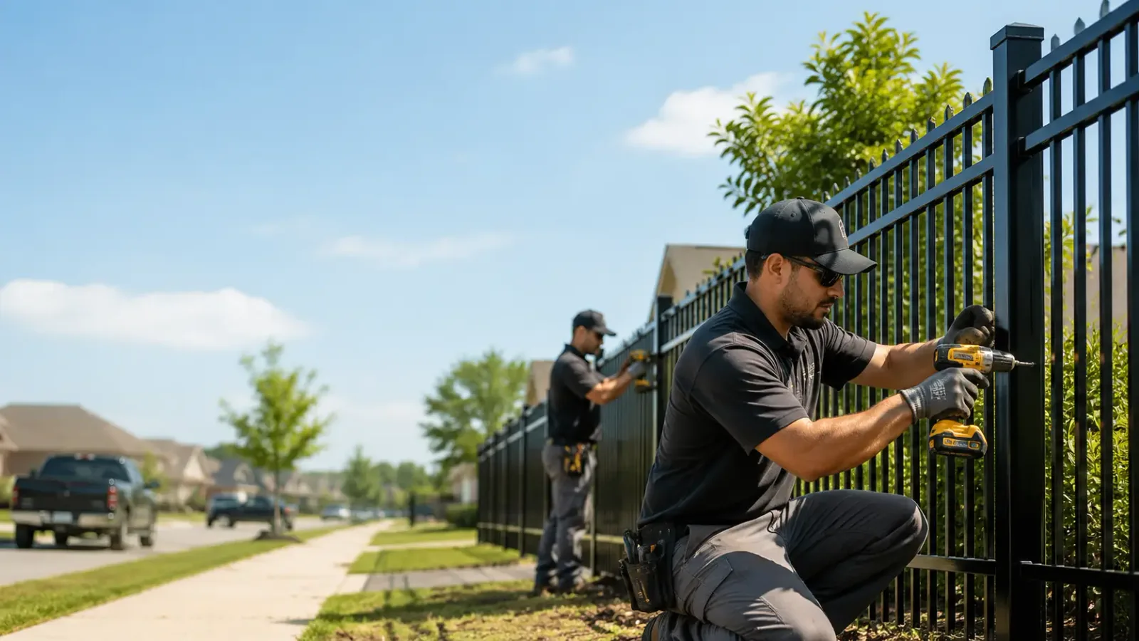 Metal Fence Installation in Newton Highlands, MA